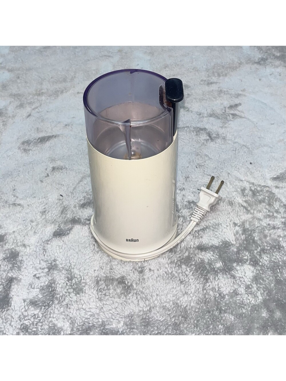 Works Great! Vtg. Braun Coffee Grinder KSM 2 Cream Electric Mill 150W 4041, Easy